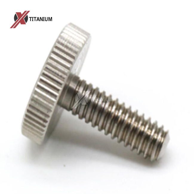 Titanium Knurled Head Thumb Screw